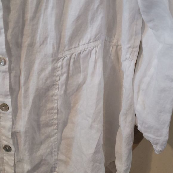 Cute Sigrid Olsen linen top large - Picture 3 of 9